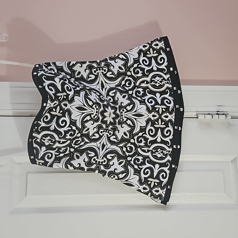 WHBM White and Black Dress Tube Top